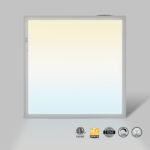 LED Backlit Flat Panel, <b>2'x2'</b> With <b>Pre-Installed EBB</b>, EZ-Select CCT: <b>3500-6500K</b> & Wattage: <b>15-40w</b>, Dual Sensor Opt., <b>0-10v</b> Dim, <b>ETL & DLC</b> LIBULBS wholesale LED commercial LED light 40w - INFINITY Series, LED Backlit Flat Panel, 2’x2′ W