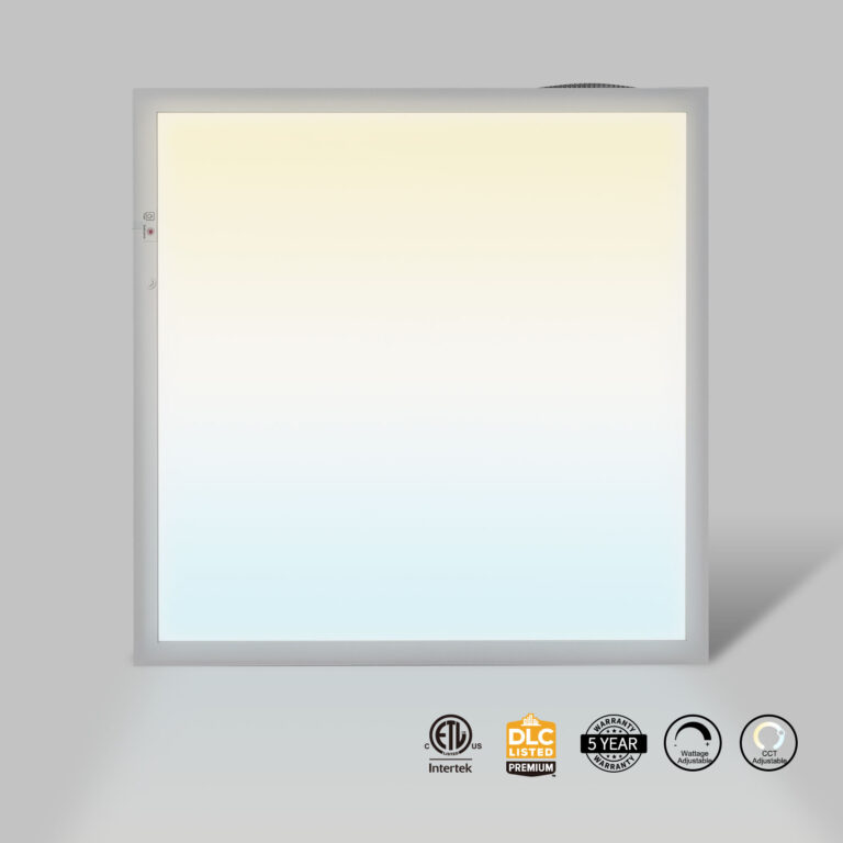 INFINITY Series, LED Backlit Flat Panel, <b>2'x2'</b> With <b>Pre-Installed EBB</b>, EZ-Select CCT: <b>3500-6500K</b> & Wattage: <b>15-40w</b>, Dual Sensor Opt., <b>0-10v</b> Dim, <b>ETL & DLC</b> LIBULBS wholesale LED commercial LED light 40w - INFINITY Series, LED Backlit Flat Panel, 2’x2′ W