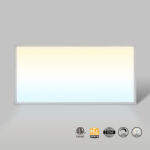 LED Backlit Flat Panel, <b>2×4</b>, EZ-Select CCT: <b>3500-6500K</b> & Wattage: <b>25-50</b>, AUX/DC Dual Sensor Opt., <b>0-10v</b> Dim, <b>ETL & DLC</b> LIBULBS wholesale LED commercial LED light - INFINITY Series, LED Backlit Flat Panel, 2×4, EZ-Select CCT