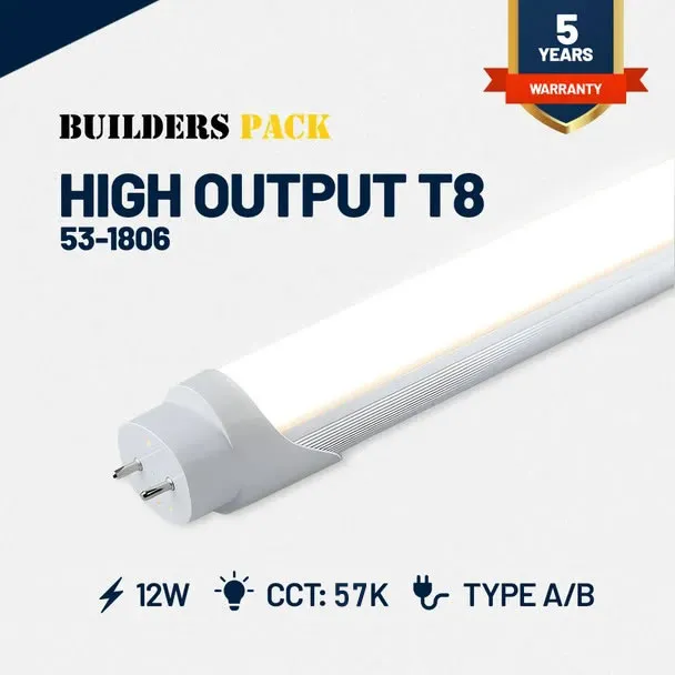 LIBULBS wholesale LED commercial LED light 12w - HIGH OUTPUT: 4′ | 12w | Type A+B | T8 LED Retrofit Tub