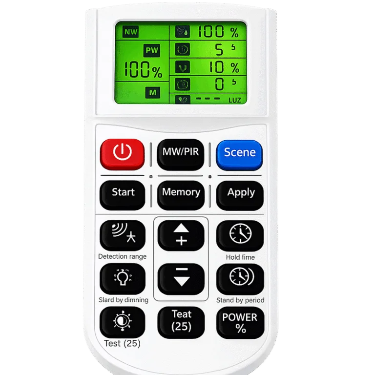 Remote Control with Digital Display for Microwave & PIR Sensors
