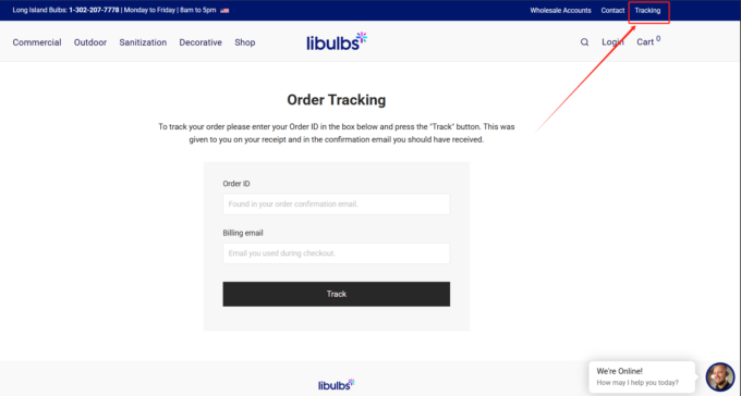Updated Order Tracking System | LIBULBS News